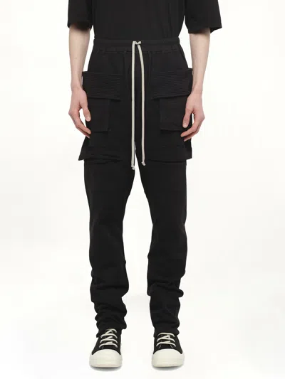 Rick Owens Drkshdw Men's Creatch Cargo Drawstring In Black