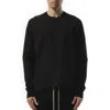 Rick Owens Drkshdw Black Hollywood Crewneck Sweatshirt In Black