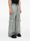 Rick Owens Drkshdw Double Cargo Jumbo Trousers In 46 Sky