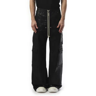 Rick Owens Drkshdw Men's Double Cargo Jumbo Belas In Black