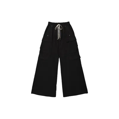 Rick Owens Drkshdw Jumbo Belas Double Cargo Pants In Black