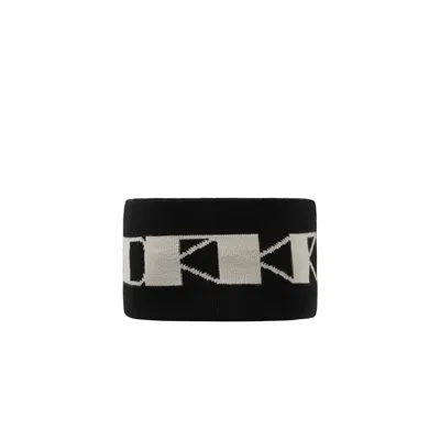 Rick Owens Drkshdw Men's Drkshdw Headband In Black/pearl