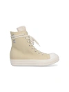 Rick Owens Hollywood High Top Sneakers Parchment And Milk