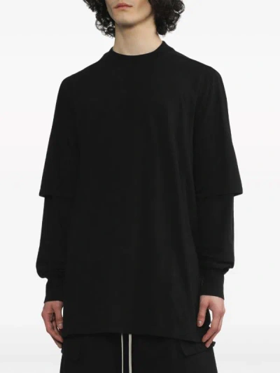 Rick Owens Drkshdw Men Hustler T-shirt In 09 Black