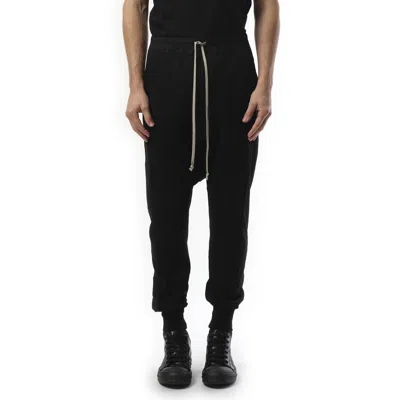 Rick Owens Drkshdw Prisoner Cotton Track Pants In Black