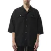 Rick Owens Drkshdw Drkshdw By Rick Owens "magnum Tommy" Shirt In Black