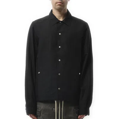 RICK OWENS DRKSHDW MEN'S SNAPFRONT NYLON JACKET