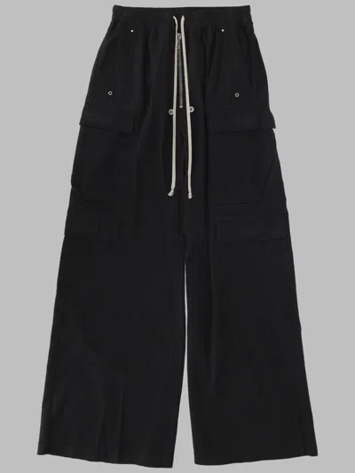 Rick Owens Drkshdw Men's Wide-leg Cargo Pants In Black