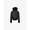 Rick Owens Drkshdw Mens Alice Cropped Woven Parka Black In Black