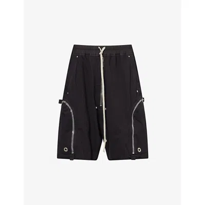 RICK OWENS DRKSHDW MENS RICK OWENS DRKSHDW BAUHAUS DRAWSTRING COTTON-JERSEY SHORTS