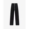 Rick Owens Drkshdw Mens Black Double Cargo Jumbo Belas Wide-leg Cotton Trousers In Black