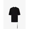 Rick Owens Drkshdw Mens Black Jumbo Short-sleeve Cotton T-shirt Xs In Black