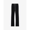 Rick Owens Drkshdw Mens Black Pusher Wide-leg Cotton-jersey Jogging Bottoms In Black