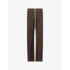 Rick Owens Drkshdw Mens Dark Dust Pusher Wide-leg Cotton-jersey Jogging Bottoms Xl In Brown