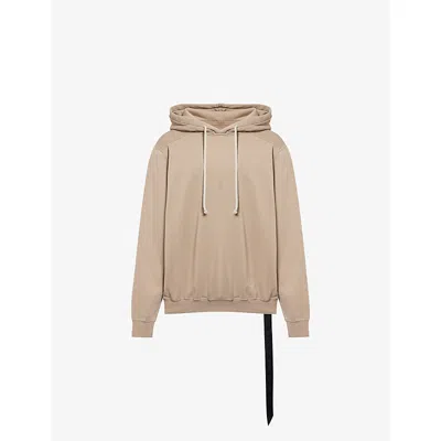 Rick Owens Drkshdw Mens Dirty Pearl Oversized Relaxed-fit Cotton-jersey Hoodie In Neutral