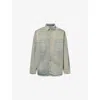 Rick Owens Drkshdw Mens Mineral Pearl Jumbo Oversized Denim Shirt In Multi