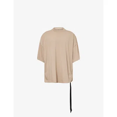 Rick Owens Drkshdw Mens Dirty Pearl Tommy Oversized Cotton-jersey T-shirt In Brown