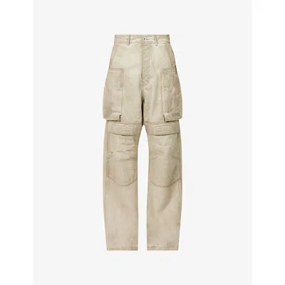 Rick Owens Drkshdw Mens  Stefan Cargo Denim Jeans In Neutral