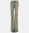 Rick Owens Drkshdw Mid-rise Slim Jeans In Grey