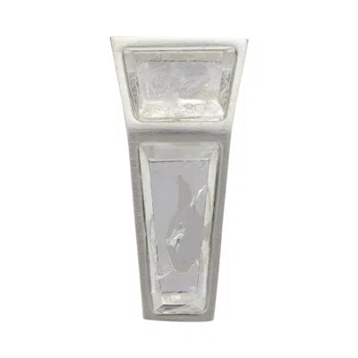 Pre-owned Rick Owens Drkshdw Mini Crystal Beveled Earring 'palladio' | Silver | Men's Size Onesize