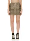 RICK OWENS DRKSHDW RICK OWENS DRKSHDW MINI LIDO SKIRT