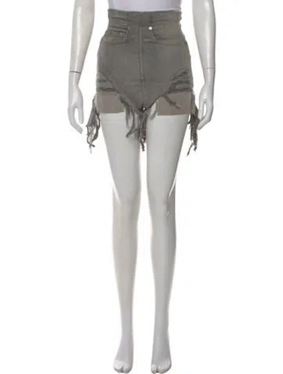 Pre-owned Rick Owens Drkshdw Mini Shorts In Blue