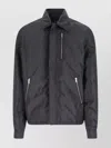 Rick Owens Drkshdw Modern Collared Jacket Zipper Pockets In Gray