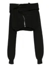 Rick Owens Drkshdw Mountain Crop Zip-front Hoodie In Black