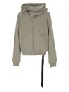 Rick Owens Drkshdw Mountain Hoodie In Gray