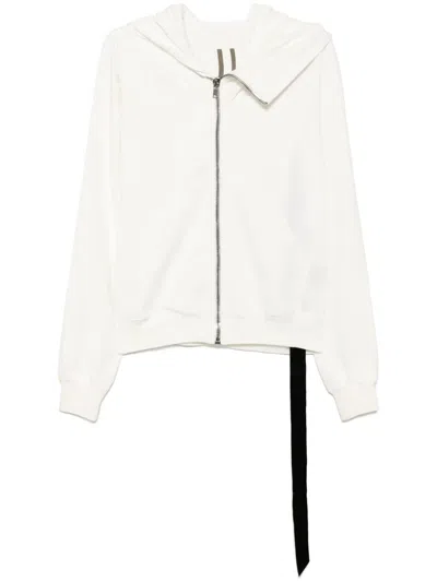 Rick Owens Drkshdw Mountain Hoodie In Weiss