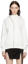 Rick Owens Drkshdw Mountain Hoodie In White