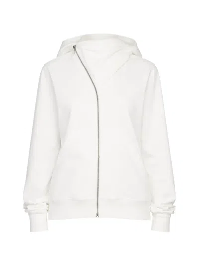 Rick Owens Drkshdw Mountain Hoodie In White