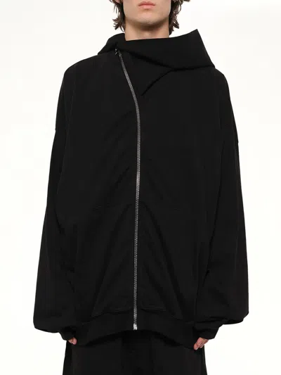Rick Owens Drkshdw Mountain Hun Hoodie In Black