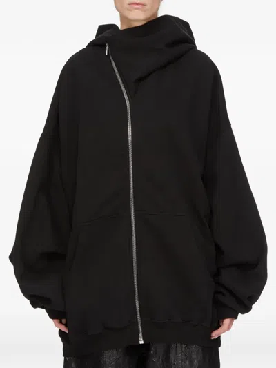Rick Owens Drkshdw Mountain Hun Hoodie In Black