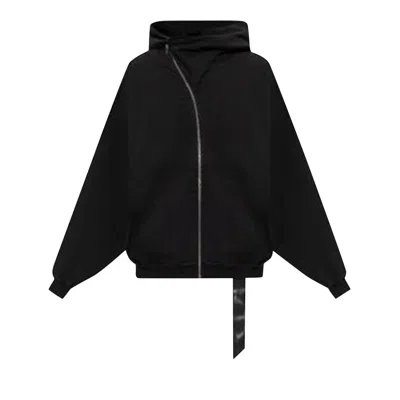 Pre-owned Rick Owens Drkshdw Mountain Hun Hoodie 'black' | Men's Size Onesize