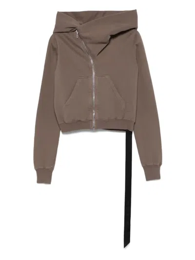 Rick Owens Drkshdw Moutain Hoodie In Brown