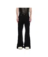 Rick Owens Drkshdw Black Porterville Bolan Bootcut Trousers In Black