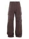 Rick Owens Drkshdw Multi-pocket Cotton Jeans In Brown