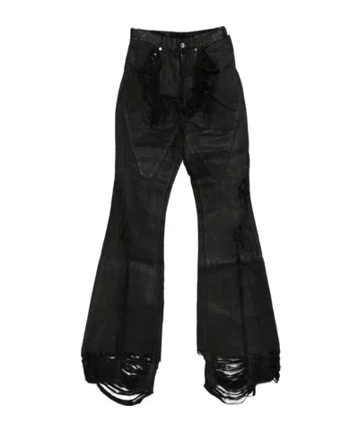 Rick Owens Drkshdw Multi-pocket Jeans In Black