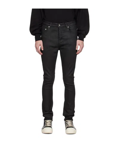 Rick Owens Drkshdw Multi-pocket Jeans In 99 Black/black