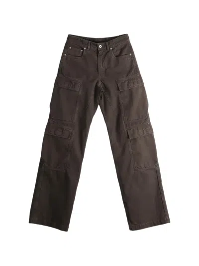 Rick Owens Drkshdw Multi-pocket Cargo Pants In Brown