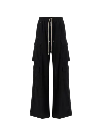 Rick Owens Drkshdw Multi-pocket Cargo Pants In Schwarz