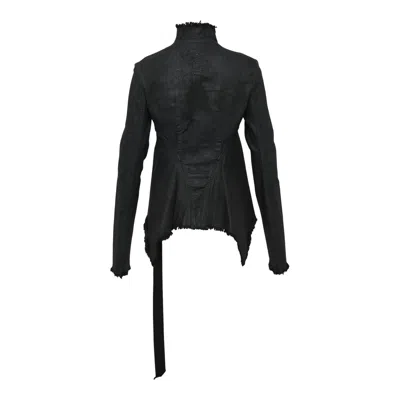 Rick Owens Drkshdw Naska Gary Jacket Black Wax Stretch Denim