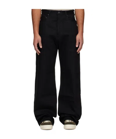 Rick Owens Drkshdw Non-stretch Wide-leg Jeans In Black