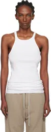Rick Owens Drkshdw Off-white Concordians Racer Back Tank Top In White