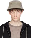 Rick Owens Drkshdw Off-white Gilligan Narrow Brim Bucket Hat In 08 Pearl