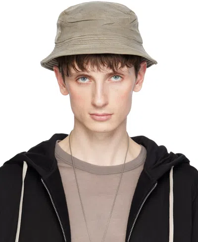 Rick Owens Drkshdw Off-white Gilligan Narrow Brim Bucket Hat In 08 Pearl