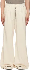 Rick Owens Drkshdw Off-white Hollywood Geth Belas Sweatpants In 21 Natural