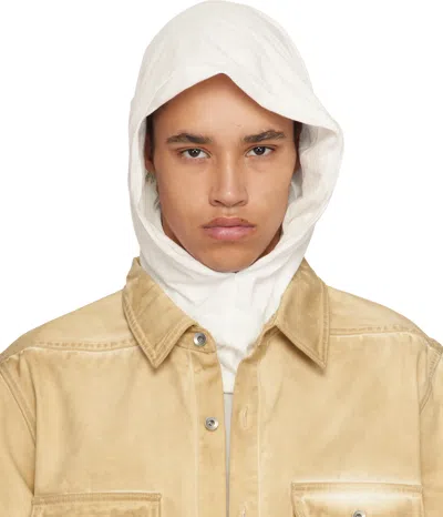 Rick Owens Drkshdw Off-white Hollywood Grace Hood In 11 Milk