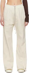 Rick Owens Drkshdw Off-white Hollywood Pusher Sweatpants In 21 Natural